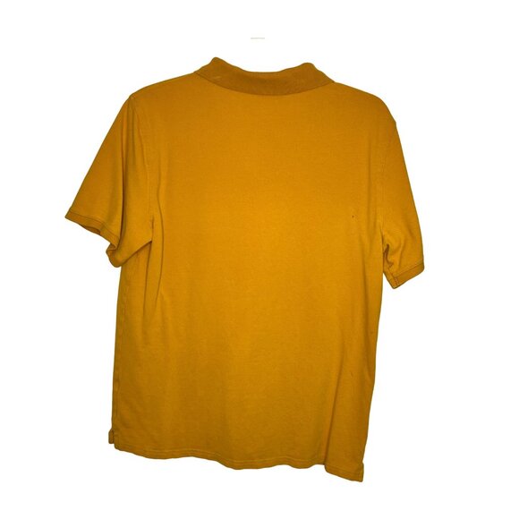 Sonoma Medium Weekend Polo Shirt Mustard 100% Cotton Casual & Comfortable 45c - Picture 2 of 7